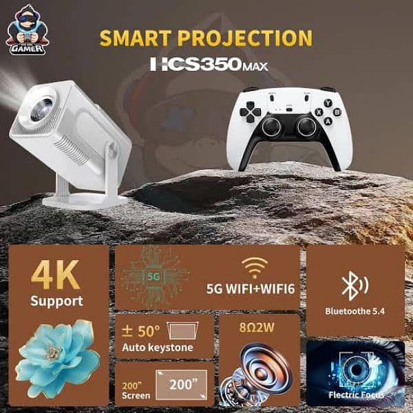 HCS350 Max Android Gaming Projector 4