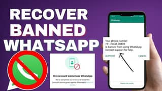 Whatsapp unban + Gmail recover Service