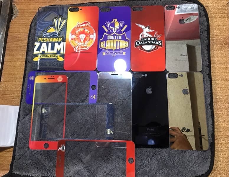 luxury Plating Tempered Glass iPhone 6 7 8 plus Gold (Front\Back Sides 5