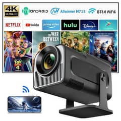 HY320 Mini Projector - Android 11, 4K, WiFi 6