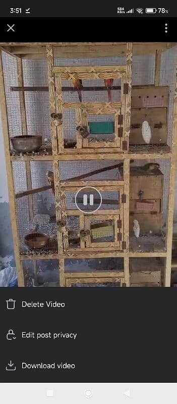 2 wood cage power full Wood cage mote jali 6