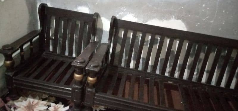 5 Sitter wooden sofa set for sale. 3