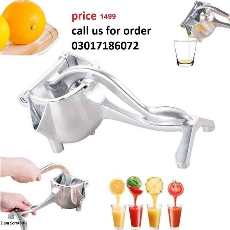 Stainless Steel Hand Press Fruit Call us for order 03017186072 1