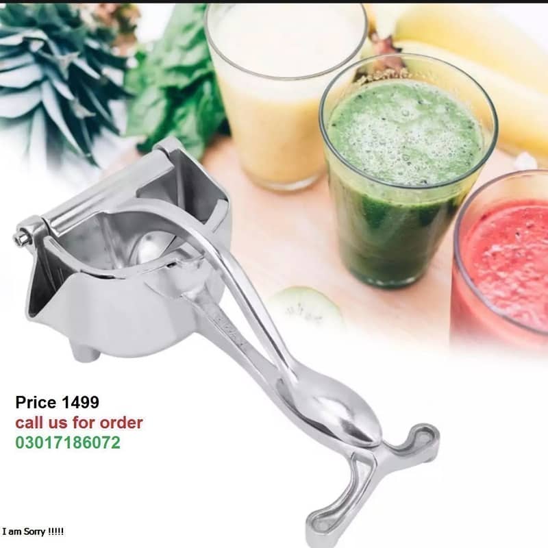 Stainless Steel Hand Press Fruit Call us for order 03017186072 2