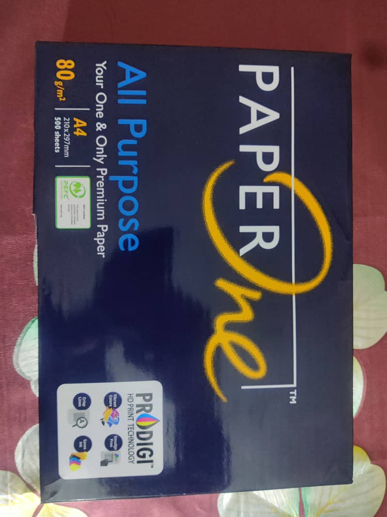 Paper one Rim A4 500 sheet 80 gram one rim price 1380 0