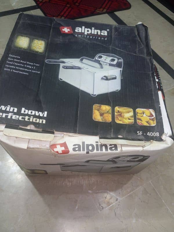 alpina electric double basket deep fryer 6