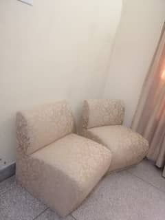 2 single Sofas with brand new Poshish