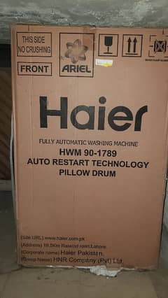 Brand new box packed Haier fully automatic washing machine and dryer