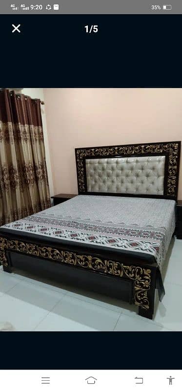 king size bed two side table Ky sth 0