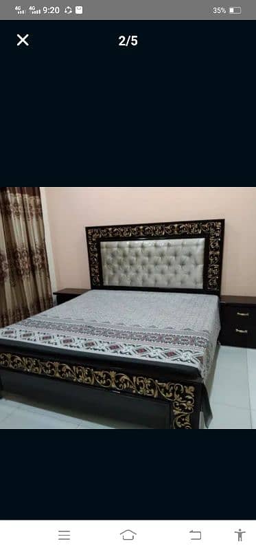 king size bed two side table Ky sth 1