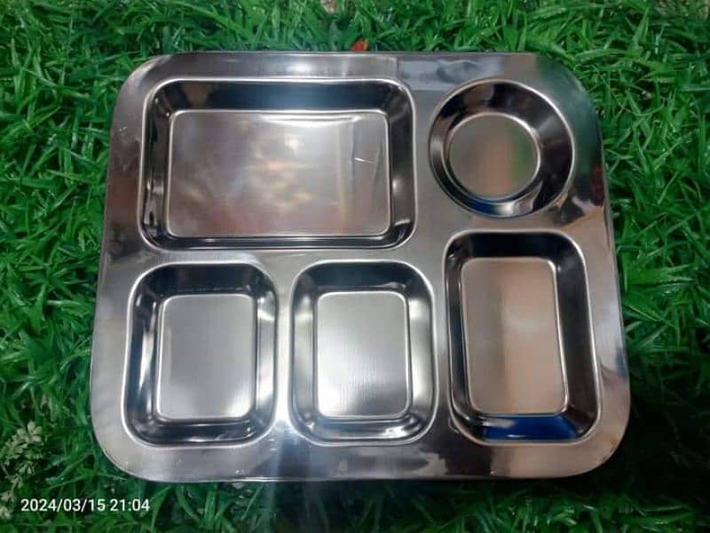 serving platter stainless steel burger shwerma buffet hotelware 0