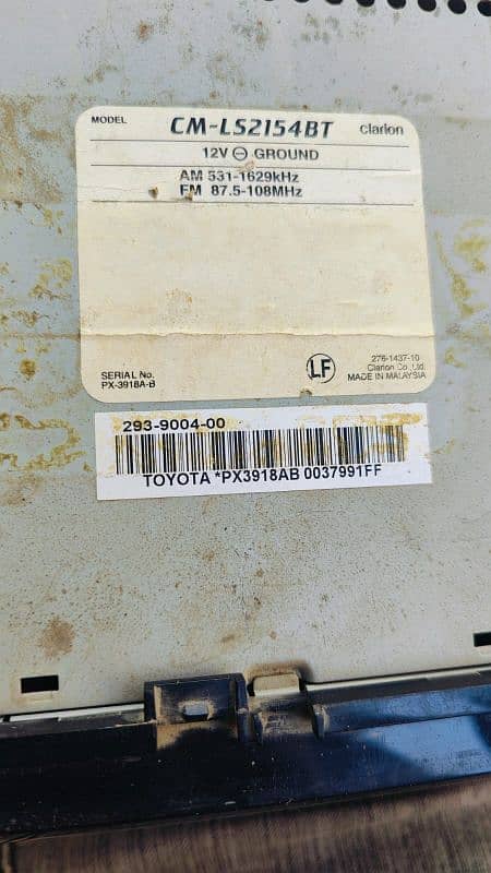 Toyota gli orignal audio tape 1