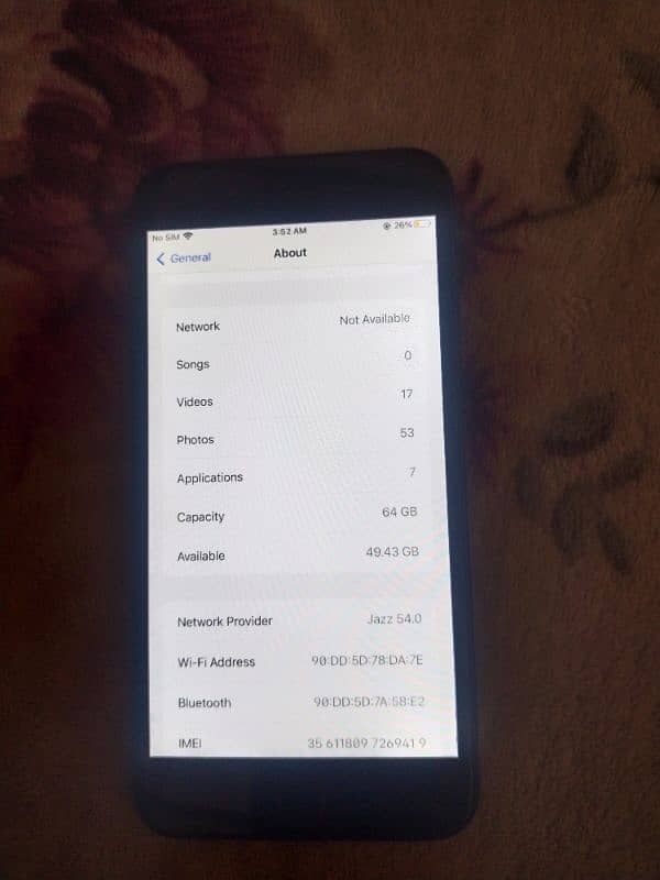 I phone 8 plus 64 gb battery health 100 non pta factory 2