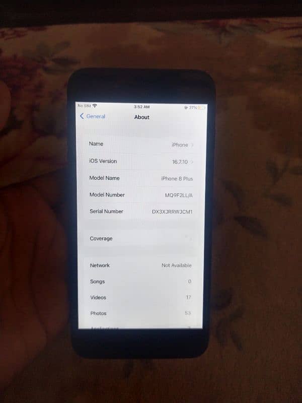 I phone 8 plus 64 gb battery health 100 non pta factory 4