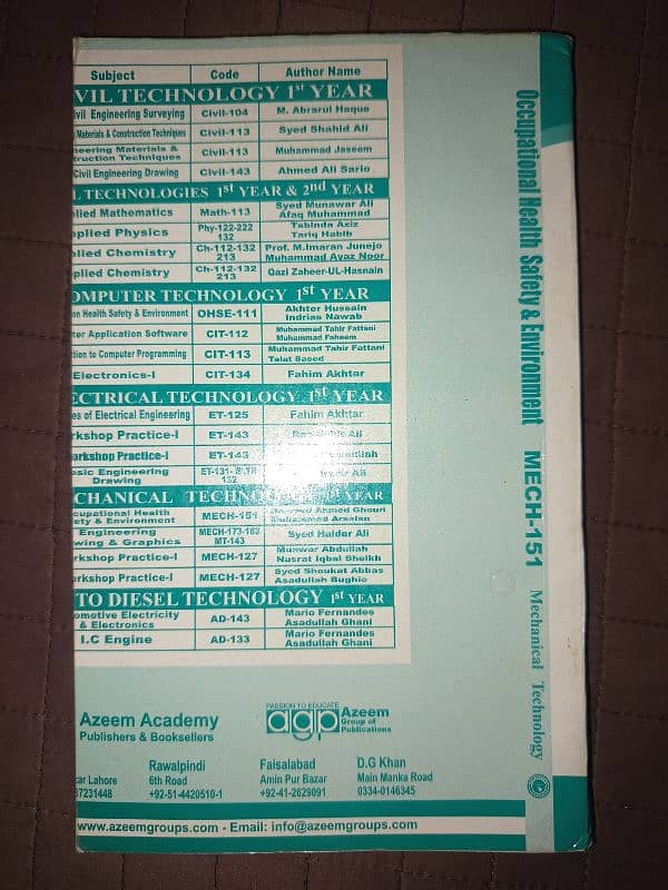 1st Year D. A. E Mechanical Technology Complete Course 9