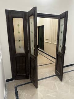 solid wood door partition