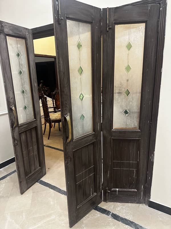 solid wood door partition 2