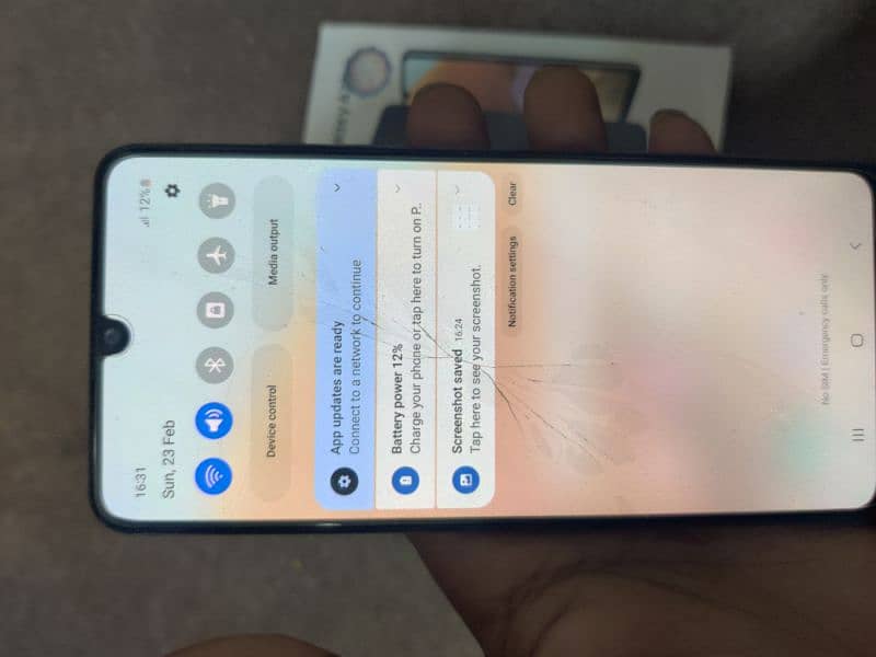 samsung A32 front crack 2