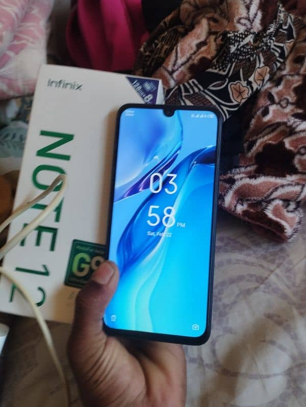 infinix note 12 8+5/128 with box charge ex posbl 3