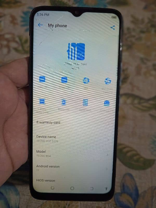 Tecno p0p 5 lTe 2GB 32GB Dual pTa official approved fast fingerprint. 7