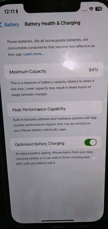 Iphone 12 pro max JV 128GB 83 Battery health.  Original Display. 7