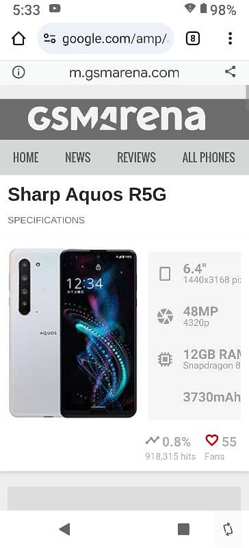 Sharp Aquos R5G 1