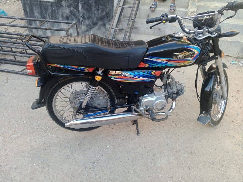 Super star bike black color 6