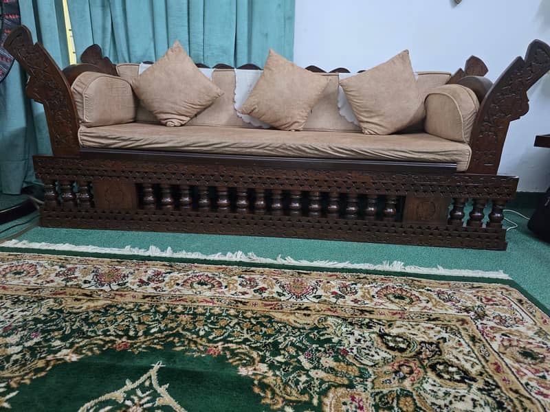 7 Seater Sofa Set (Pure Sheesham) Antique 4