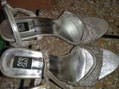 Height Heel Silver color