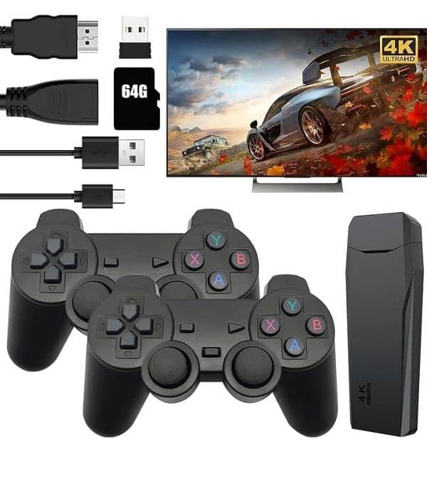 Game stick 4k,64gb,20,000 ganes 7