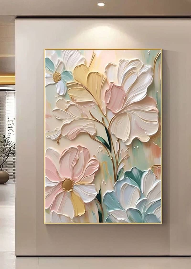 Handmade Floral Wall Hanging 3D Design 6