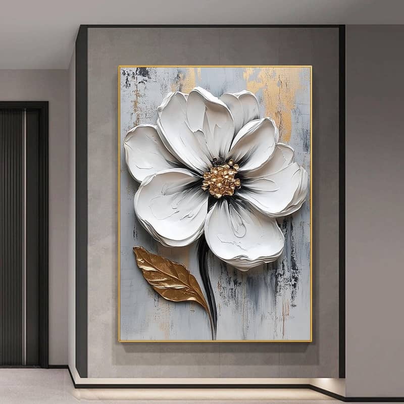 Handmade Floral Wall Hanging 3D Design 10