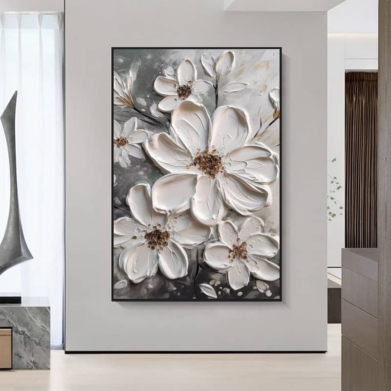 Handmade Floral Wall Hanging 3D Design 12