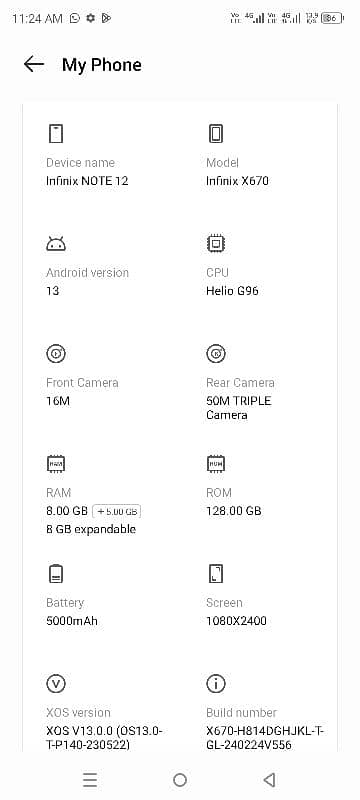 Infinix Note 12.8. 128 Gb 4