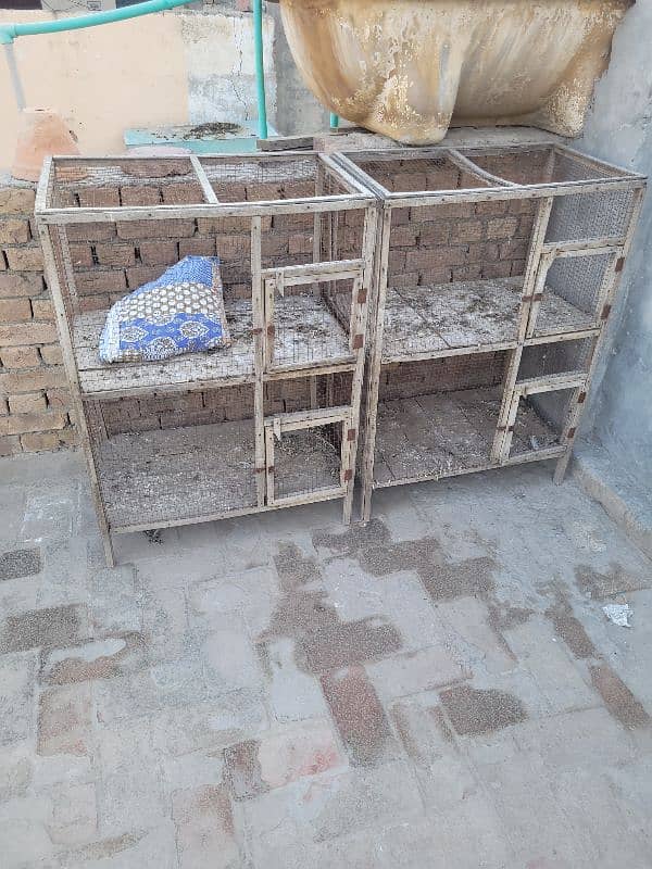 two portion cages ok condition 1