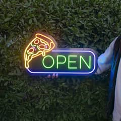 Pizza shop Open neon sign  waterproof sign with 8 months wranty