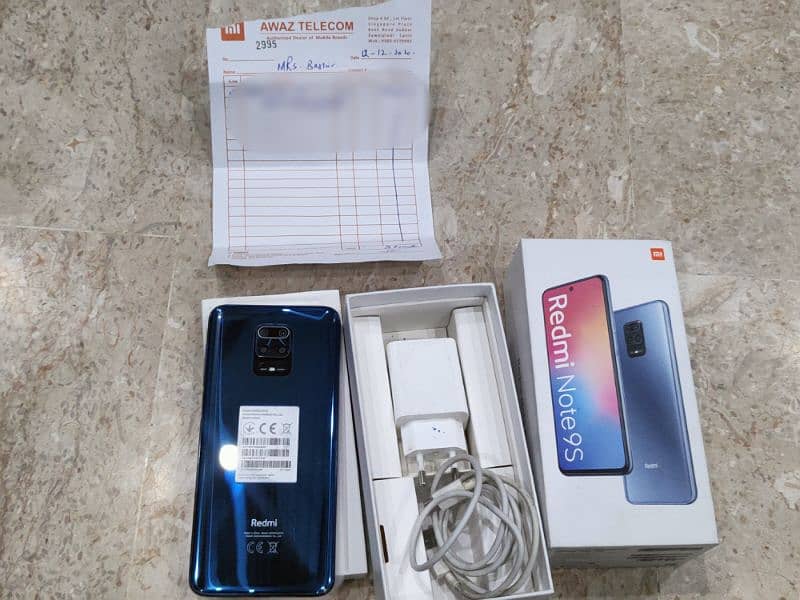 Redmi note 9s. complete box never open repair 0