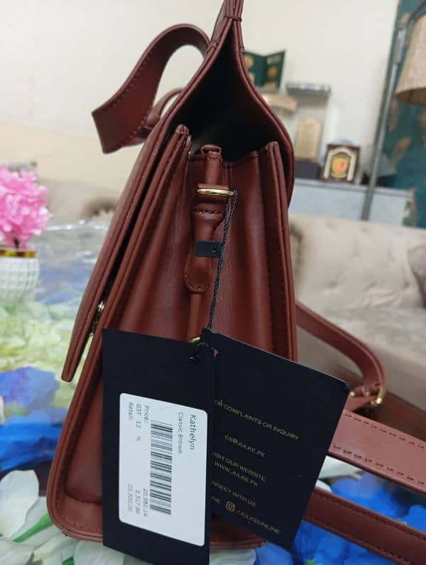 women Classic Brown hand bag 5