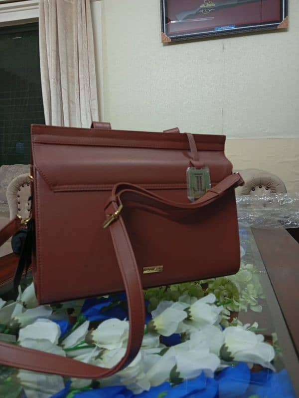 women Classic Brown hand bag 7