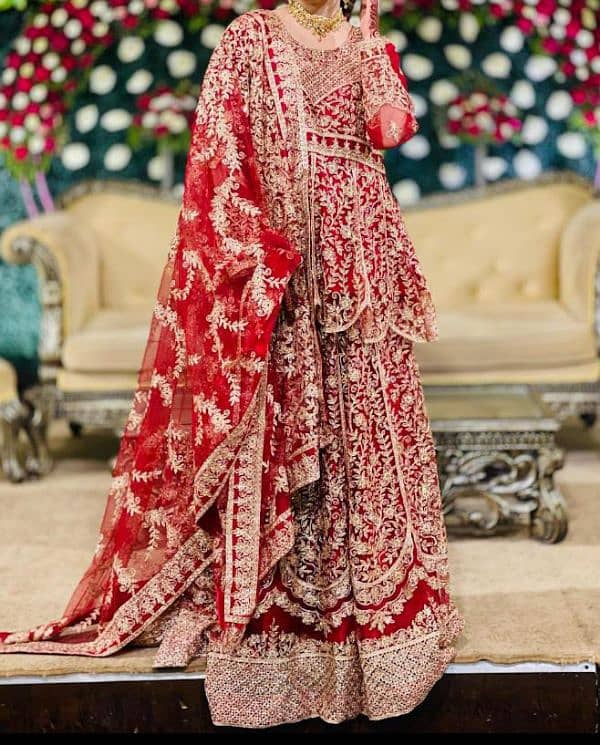 Bridals Red Lehnga( Price can be less on negotiable) 1