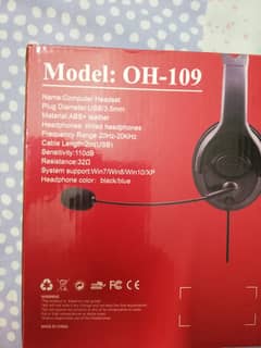 4-Nos Wired Headphones with mic 10/10 for workstations office and home