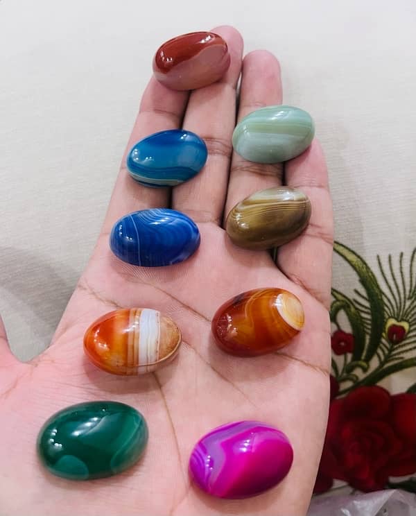 Natural Aqeeq Stones 2