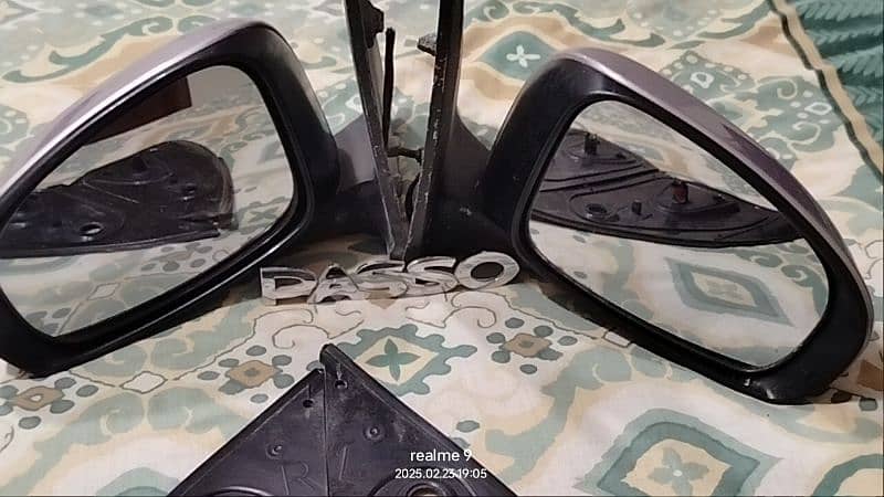 Passo side mirror complete set 7