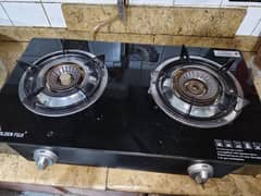 golden Fuji dual stove of tempered glass