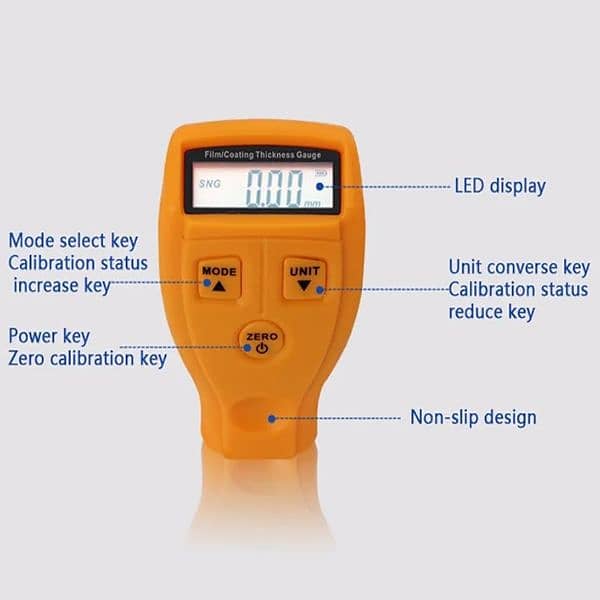 Car Paint Thickness Gauge Auto Film Coating Test Meter 2