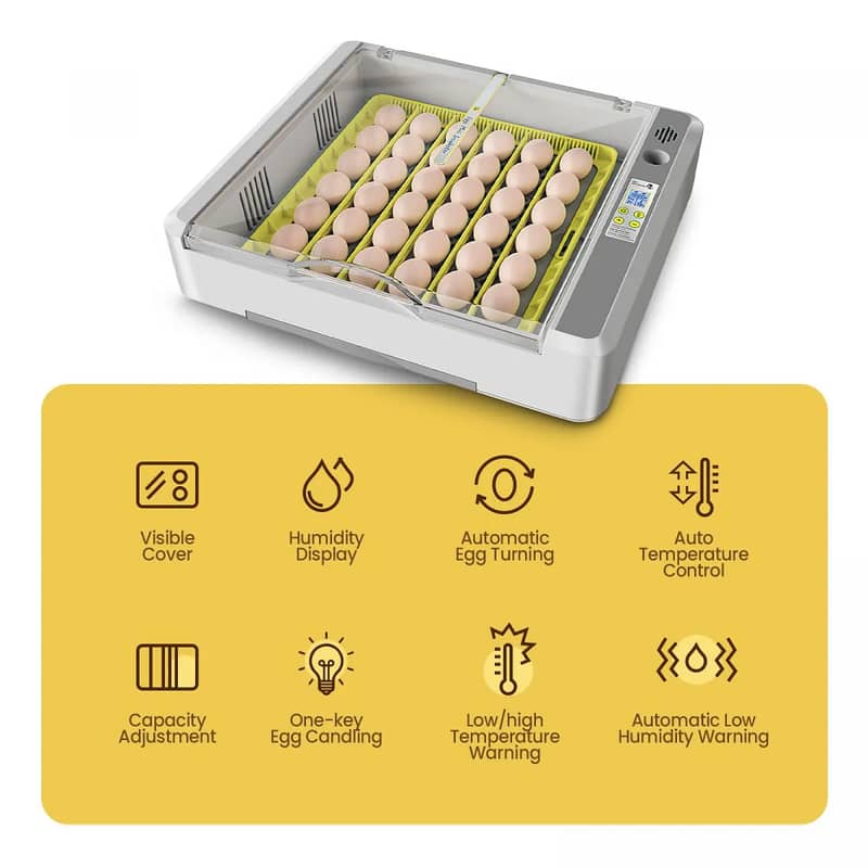 HHD 36 Eggs Fully Automatic Incubator Digital Hatchery Machine 4