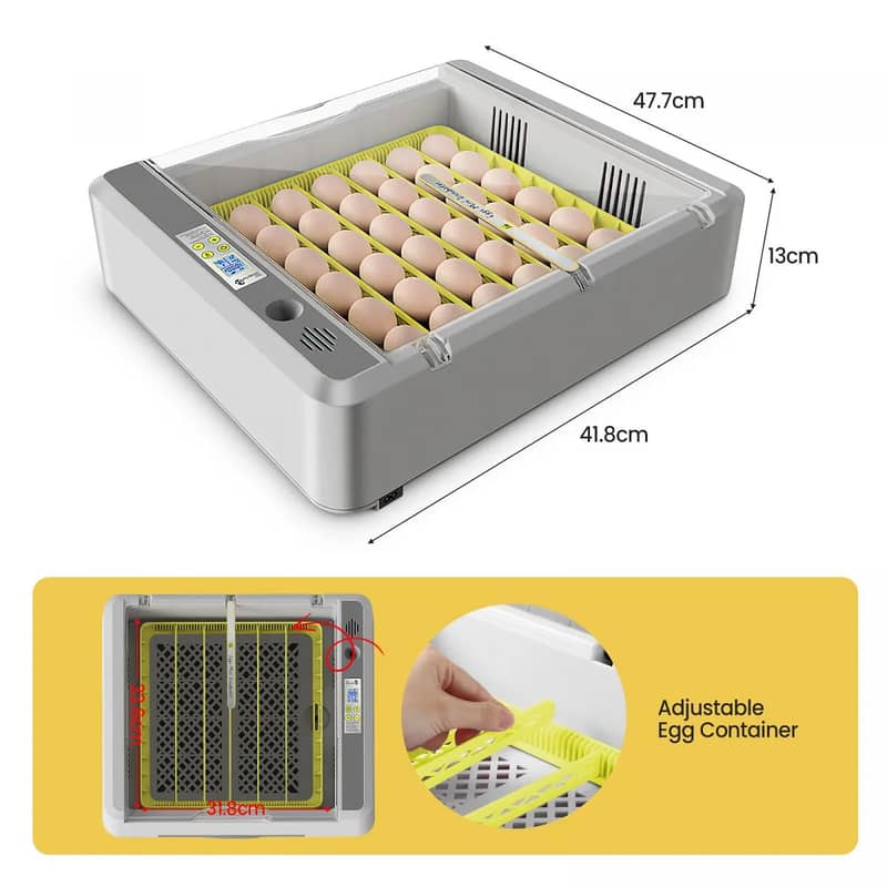 HHD 36 Eggs Fully Automatic Incubator Digital Hatchery Machine 5