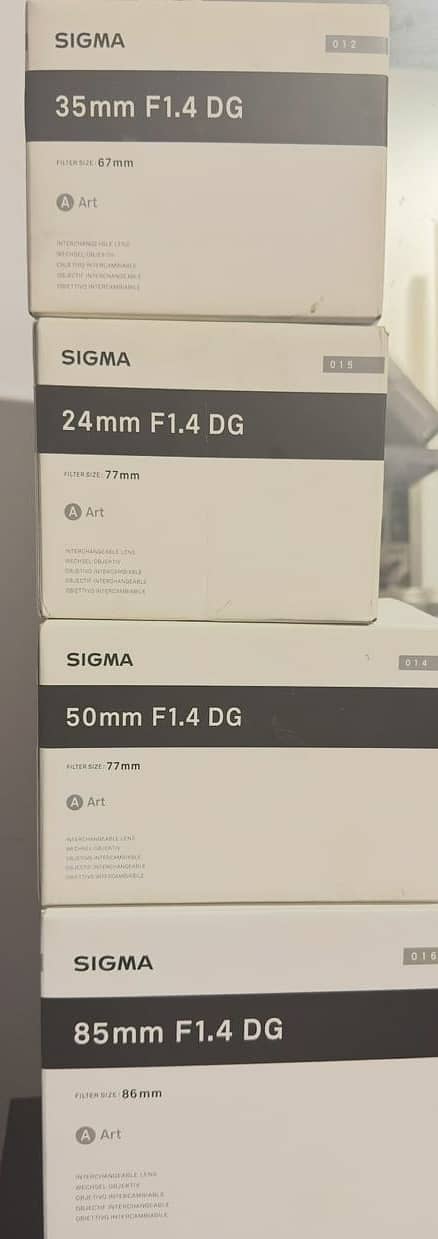 Sigma 85mm F1.4 DG Art Lens For Canon EF 1