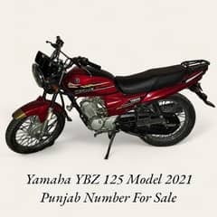 Yamaha YBZ 125 Model 2021 Punjab Number