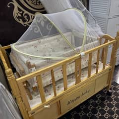 kids wooden baby cot